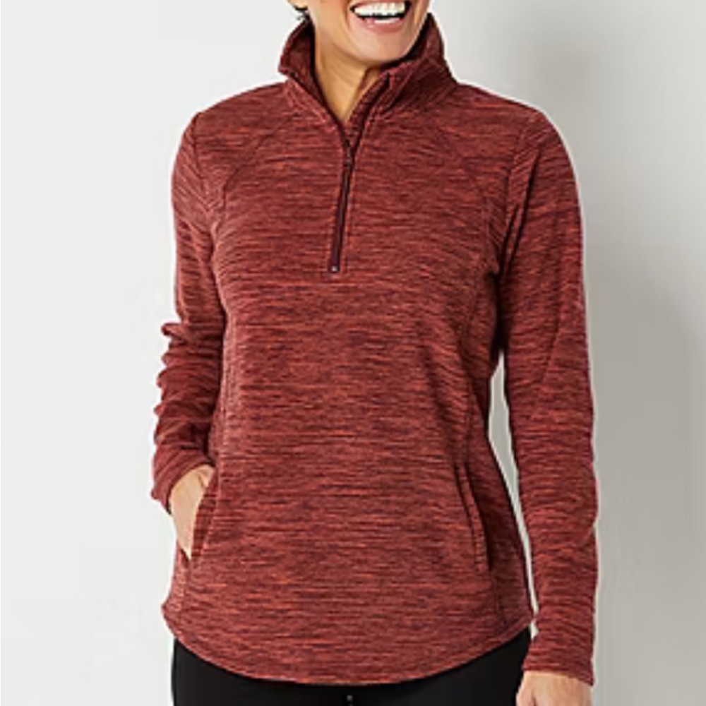 St. John's Bay Fleece Quarter Zip Pullover